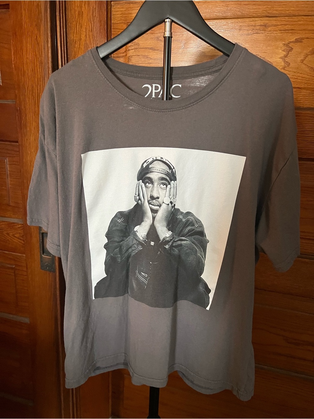 Men's 2PAC Charcoal MUSIC Rapper Music T-shirt